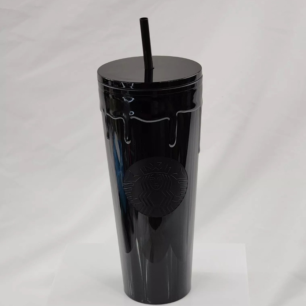 STARBUCKS Halloween 2024 Black SLIME Drip Ooze Limited Edition Cup 24 fl. oz.